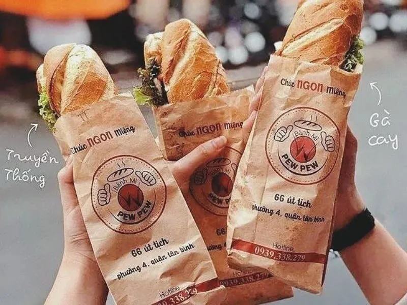 Menu bánh mì pewpew có gì đặc biệt?